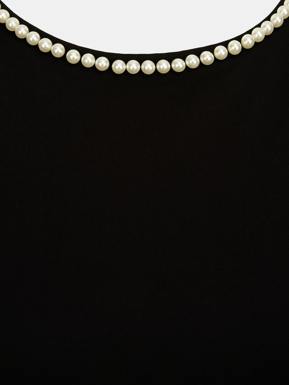 Orsay Čierne dámske tričko s aplikáciou ORSAY