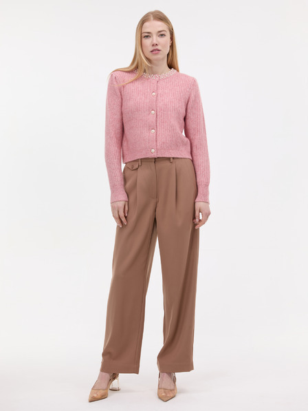 Orsay Svetloružový dámsky kardigán s aplikáciou ORSAY