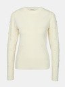 Orsay Krémový dámsky sveter s aplikáciou ORSAY