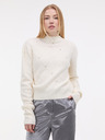 Orsay Krémový dámsky sveter s aplikáciou ORSAY