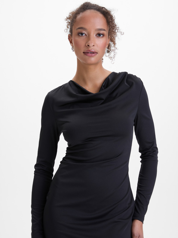 Orsay Čierne dámske midi šaty ORSAY