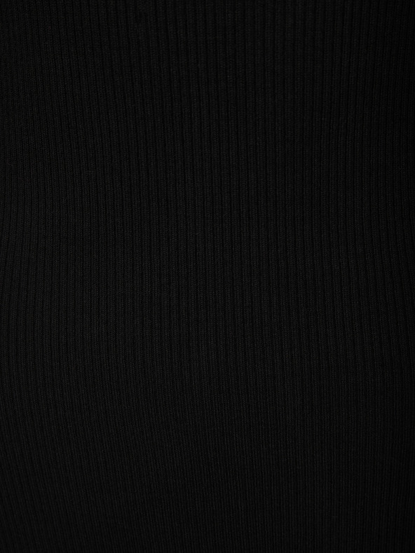 Orsay Čierne dámske šaty ku kolenám ORSAY