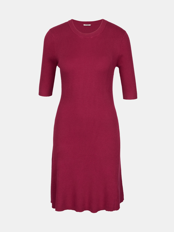 Orsay Vínové dámske šaty po kolená ORSAY