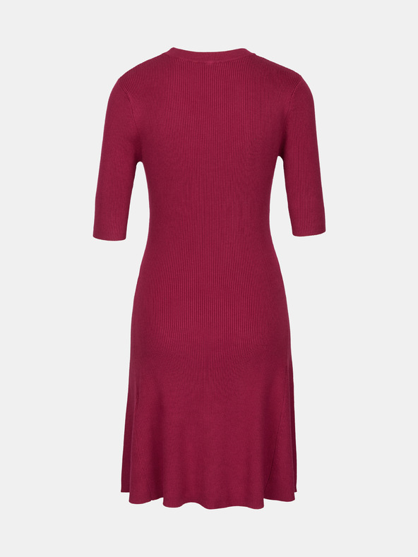 Orsay Vínové dámske šaty po kolená ORSAY