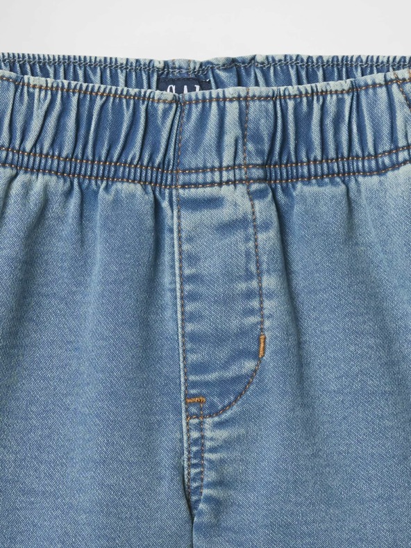 GAP Detské džinsové kraťasy high rise GAP