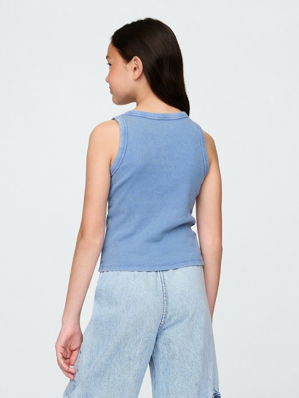 GAP Detské rebrované tielko s logom GAP