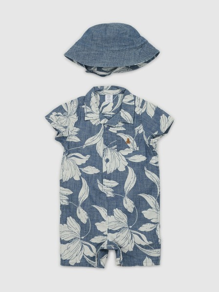 GAP Baby overal s klobúkom GAP