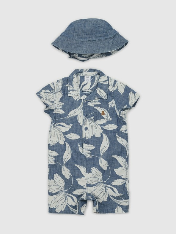 GAP Baby overal s klobúkom GAP