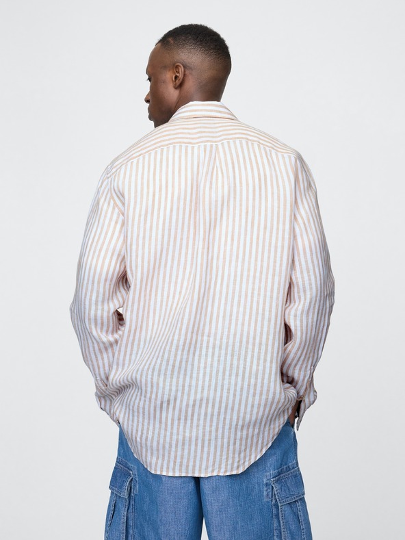 GAP Ľanová košeľa Classic Shirt GAP