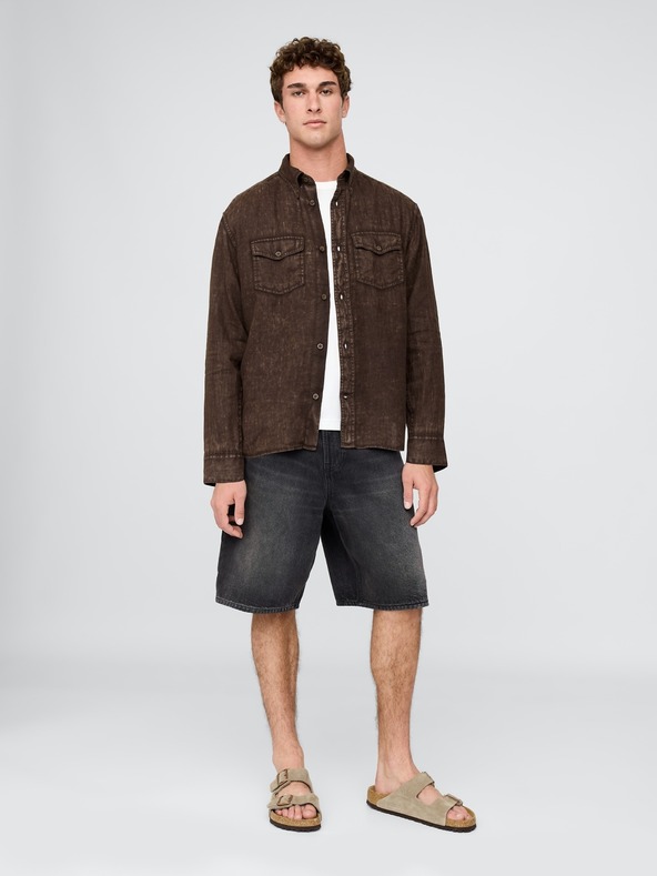 GAP Ľanová košeľa Classic Shirt GAP