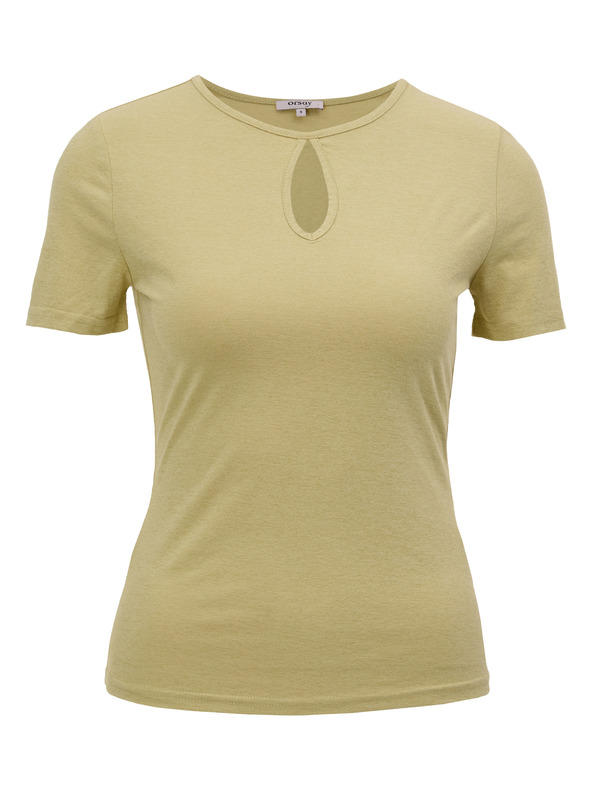 Orsay Žlté dámske tričko s krátkym rukávom ORSAY