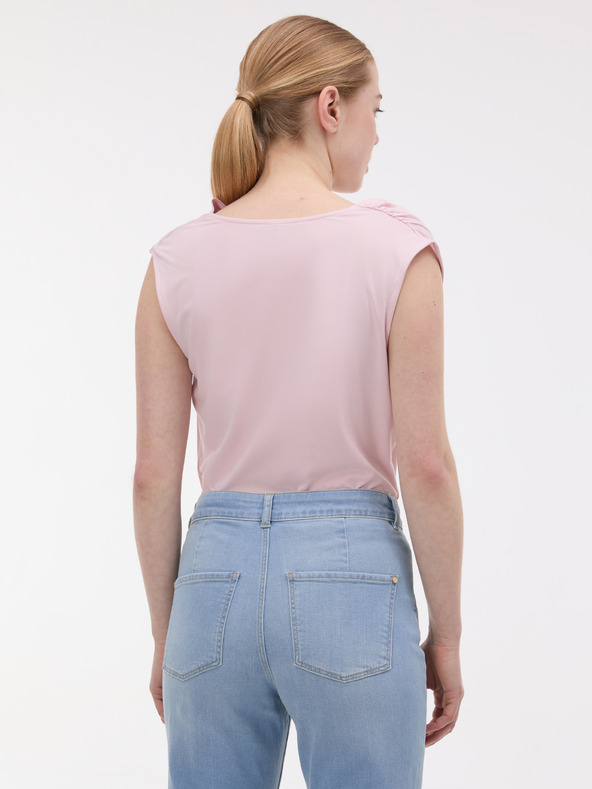 Orsay Svetloružové dámske tričko bez rukávov ORSAY
