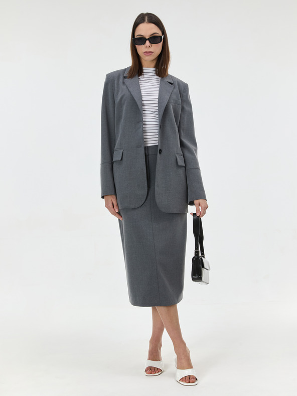 Orsay Biele pruhované dámske tričko s krátkym rukávom ORSAY