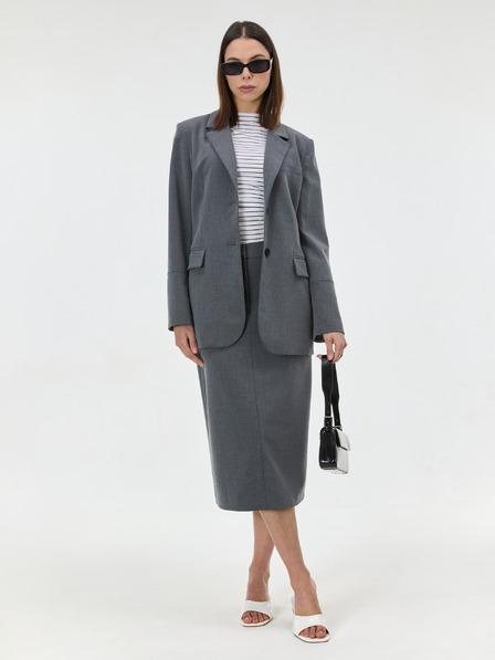 Orsay Biele pruhované dámske tričko s krátkym rukávom ORSAY