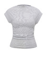 Orsay Biele pruhované dámske tričko s krátkym rukávom ORSAY