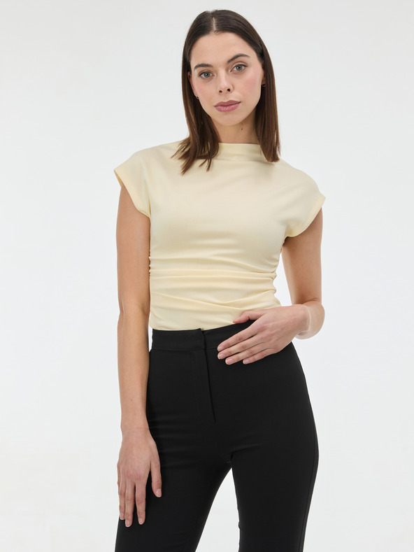 Orsay Žlté dámske tričko s krátkym rukávom ORSAY