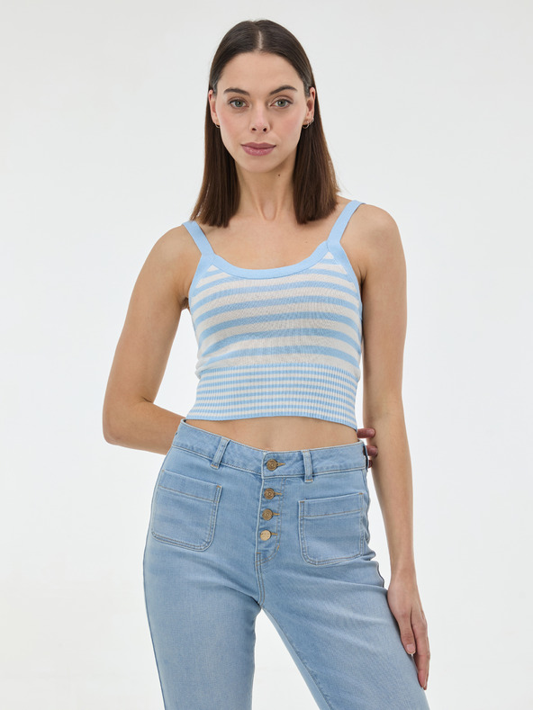 Orsay Svetlomodré pruhované dámske tielko ORSAY