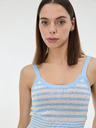 Orsay Svetlomodré pruhované dámske tielko ORSAY