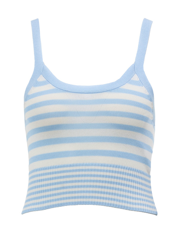 Orsay Svetlomodré pruhované dámske tielko ORSAY