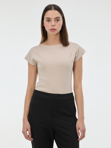 Orsay Béžový dámsky sveter bez rukávov ORSAY