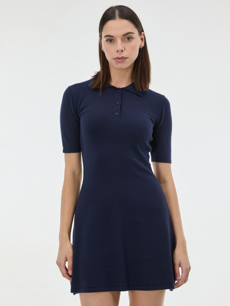 Orsay Tmavomodré dámske úpletové šaty ORSAY