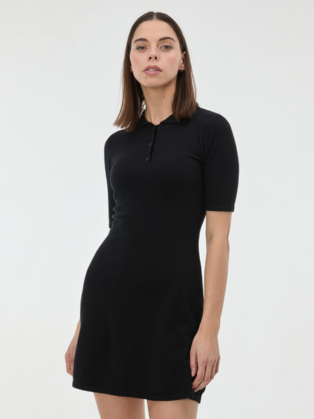 Orsay Čierne dámske úpletové šaty ORSAY