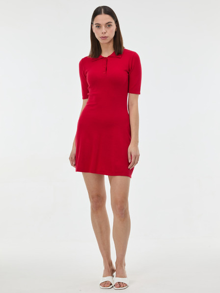 Orsay Červené dámske úpletové šaty ORSAY