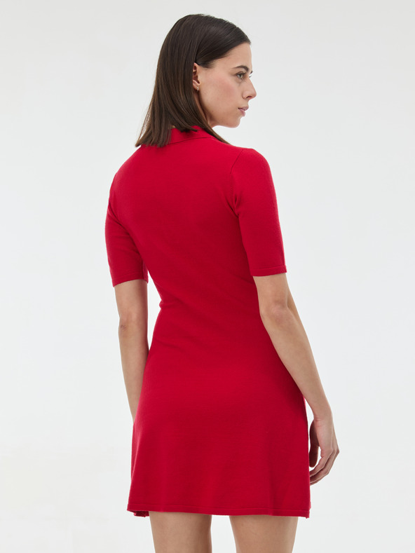 Orsay Červené dámske úpletové šaty ORSAY