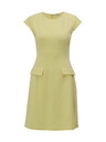 Orsay Žlté dámske šaty ku kolenám ORSAY