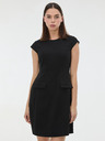 Orsay Čierne dámske šaty ku kolenám ORSAY