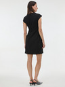 Orsay Čierne dámske šaty ku kolenám ORSAY