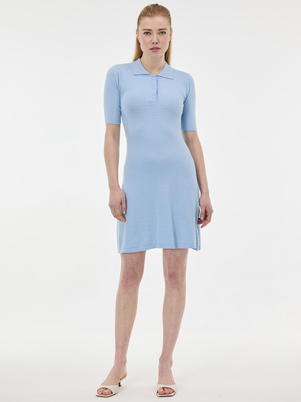 Orsay Sivé dámske úpletové šaty ORSAY