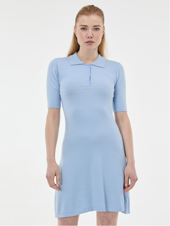 Orsay Sivé dámske úpletové šaty ORSAY