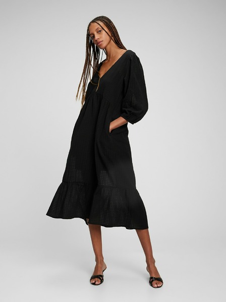 GAP Midi šaty s výstrihom do V GAP