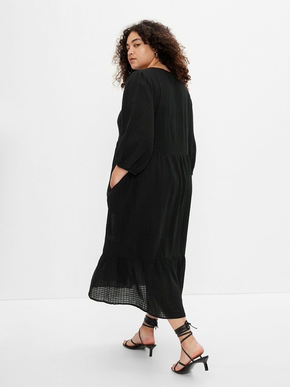 GAP Midi šaty s výstrihom do V GAP