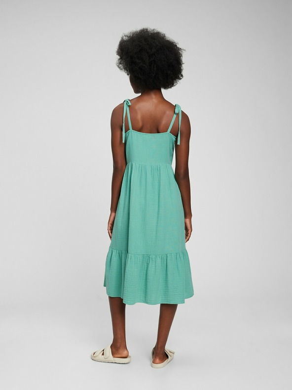 GAP Midi šaty z mačkanej gázoviny GAP