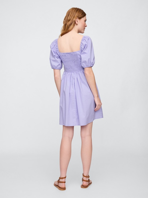 GAP Mini šaty s naberanými rukávmi GAP