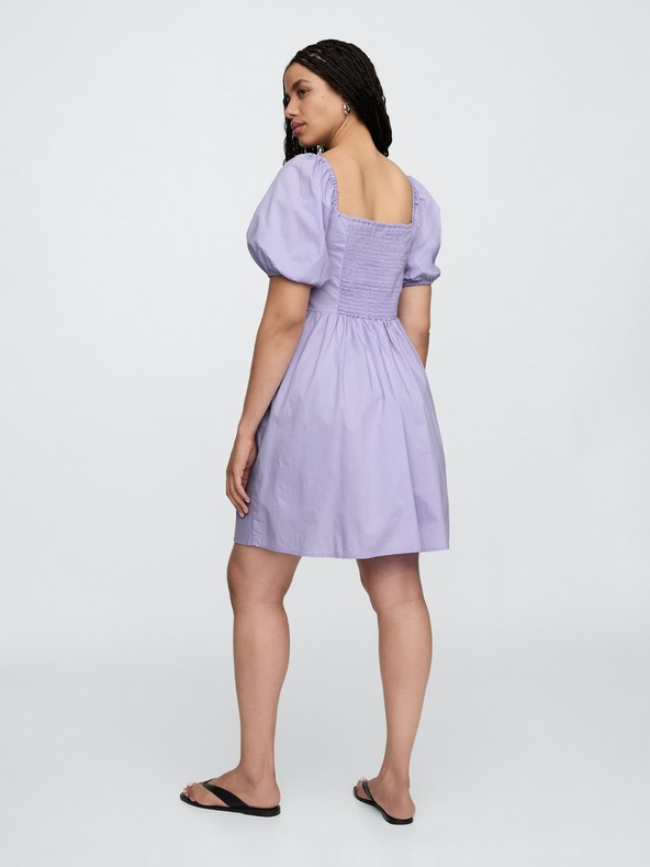 GAP Mini šaty s naberanými rukávmi GAP