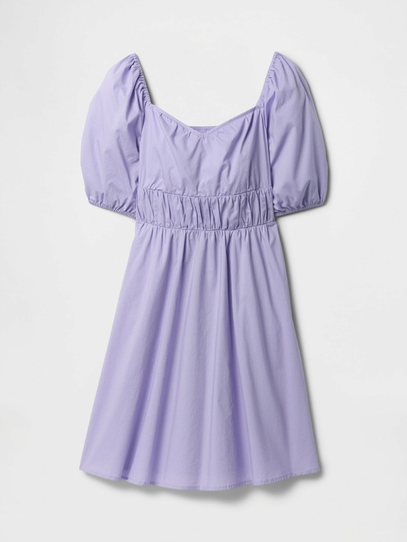 GAP Mini šaty s naberanými rukávmi GAP