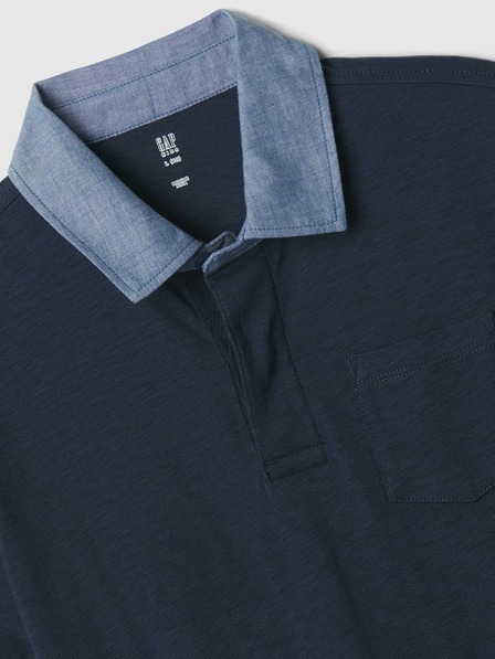 GAP Detské chambray polo tričko GAP