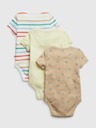 GAP Baby bavlnené body Brannan, 3 ks GAP