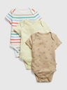 GAP Baby bavlnené body Brannan, 3 ks GAP