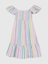 GAP Detské pruhované midi šaty GAP