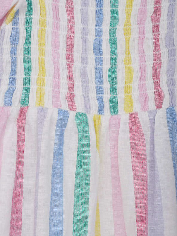 GAP Detské pruhované midi šaty GAP