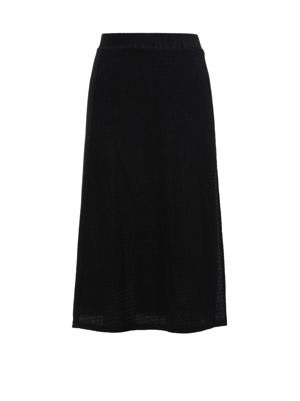 Orsay Čierna dámska bodkovaná sukňa ORSAY