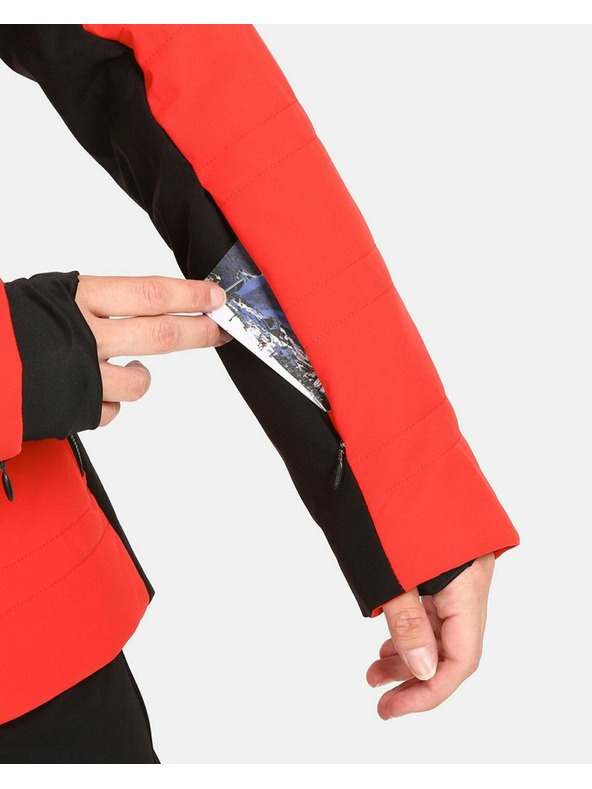 Kilpi Kilpi Carrie Červená dámska zimná lyžiarska bunda