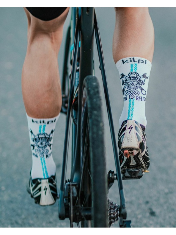 Kilpi Čiernobiele unisex športové ponožky Kilpi Spurt