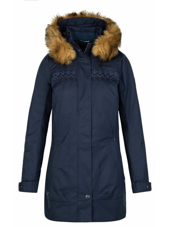 Kilpi Tmavomodrý dámsky zimný kabát Kilpi PERU-W