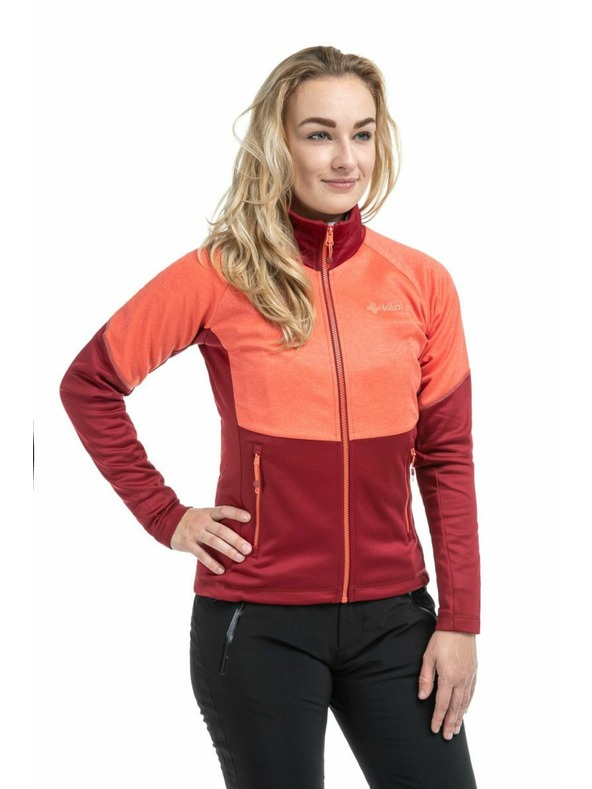 Kilpi Oranžovo-vínová dámska funkčná mikina Kilpi TOMMS-W