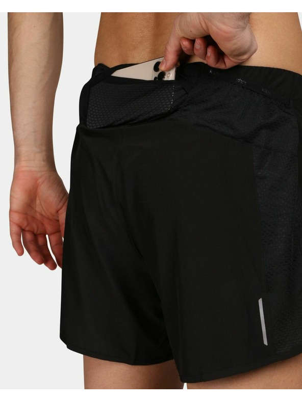 Kilpi Čierne pánske športové šortky Kilpi COMFY-M